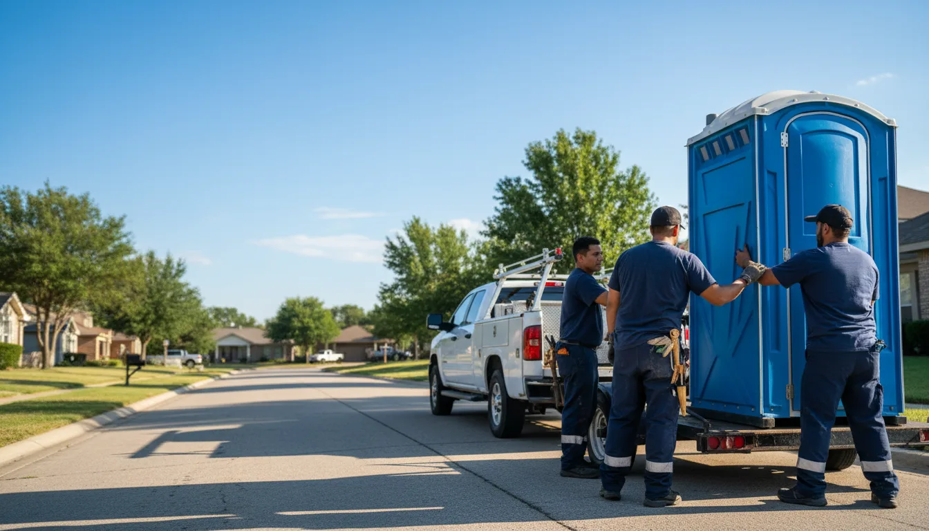 Portable Toilet Rental in Hext, TX near me
